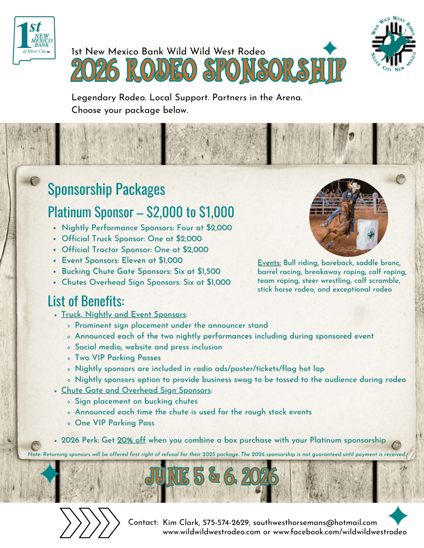 Sponsors: What’s New for 2026 – Wild Wild West Rodeo